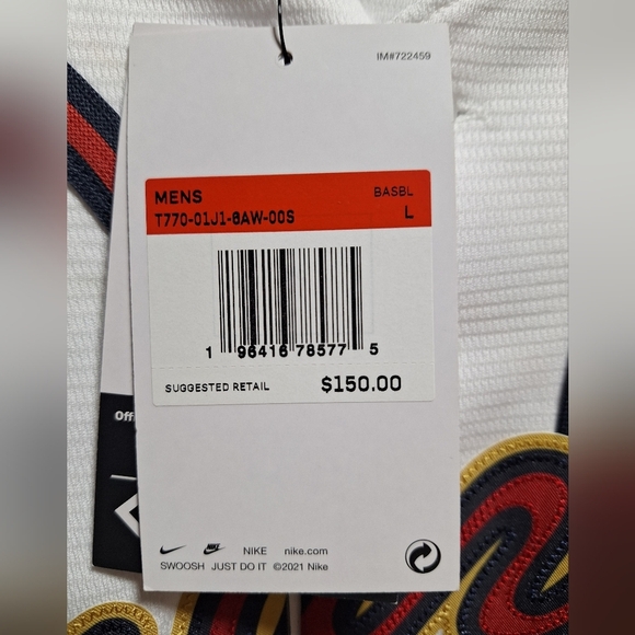 A Nike Genuine Merchandise Atlanta Braves Blank jersey in multiple sizes. - Picture 6 of 8